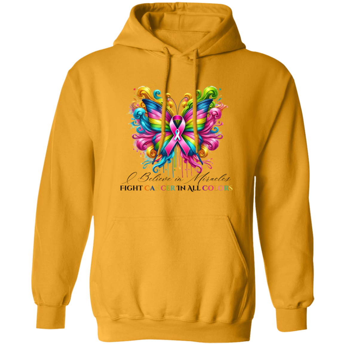 We fight Cancer in Many Colors Pullover Hoodie