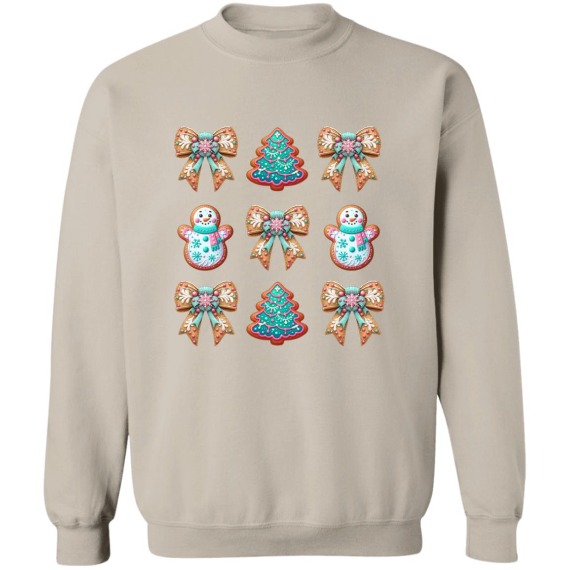 Gingerbread Cookie Crewneck Pullover Sweatshirt