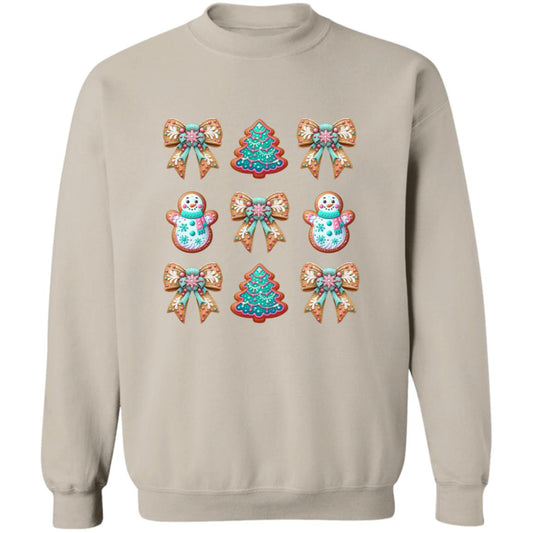 Gingerbread Cookie Crewneck Pullover Sweatshirt